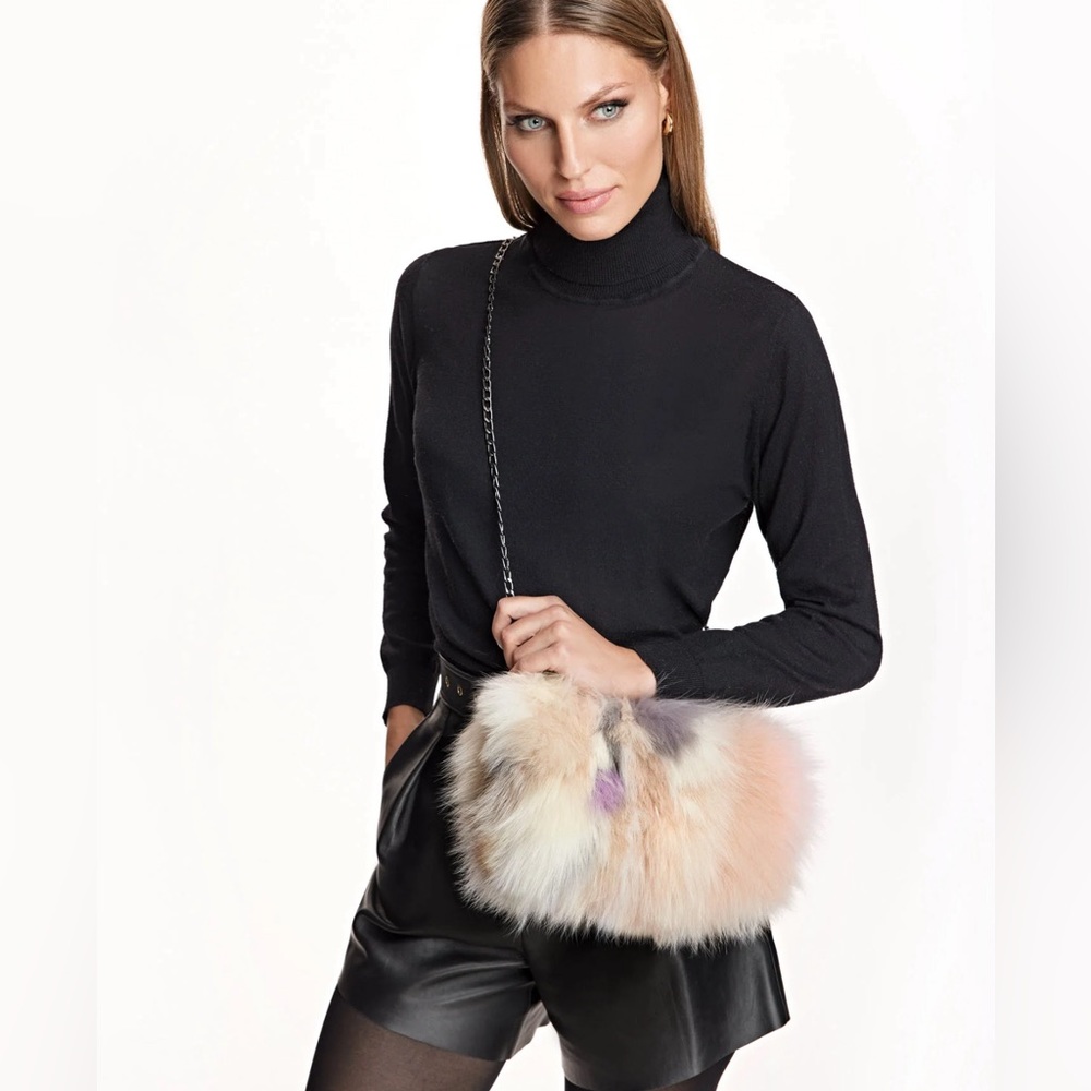 Jocelyn | Genuine Fox Fur Clutch  *NWT* - Picture 7 of 10